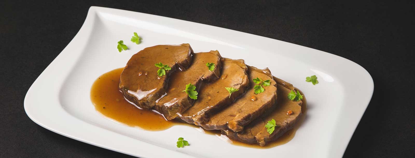 Rinderbraten in Bratensoße - Feel Fine Food – Die Gastrofaktur
